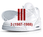 air jordan iii white red Air Jordan History of the Franchise