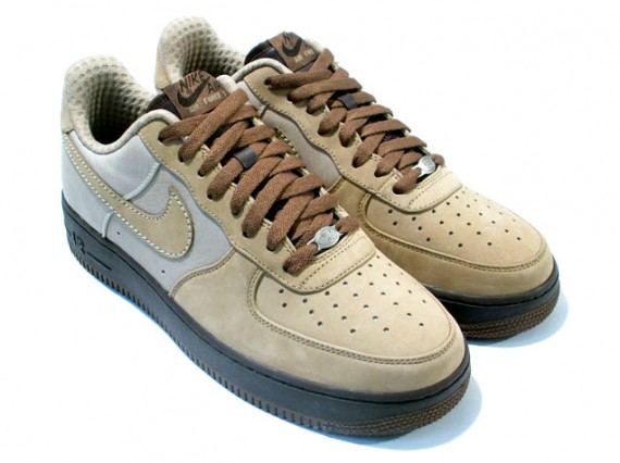 Nike Air Force 1 - Tweed - Light Bone - Baroque Brown