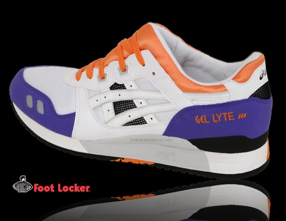 Asics Gel Lyte III - OG White - Purple - Orange Colorway