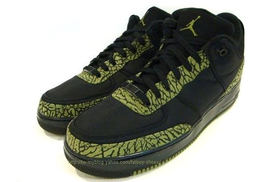 Air Jordan Force III (AJF 3) Black - Scenery Green