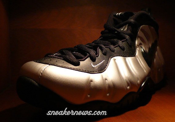 Nike Foamposite Pro - Silver - Black