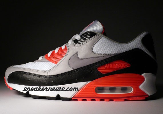 Nike Air Max 90 Infrared Premium - Ostrich and Premium Leathers