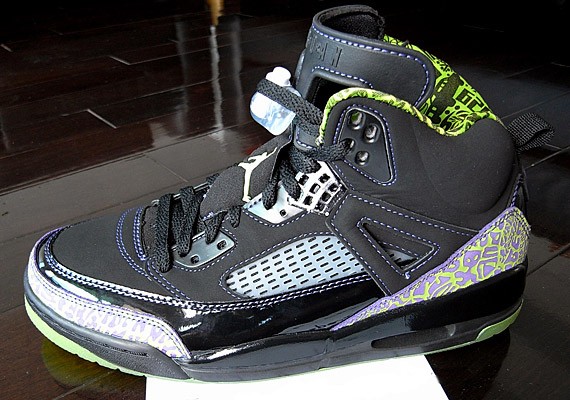 Air Jordan Spizike - Black - Cactus - Violet - Euro Exclusive