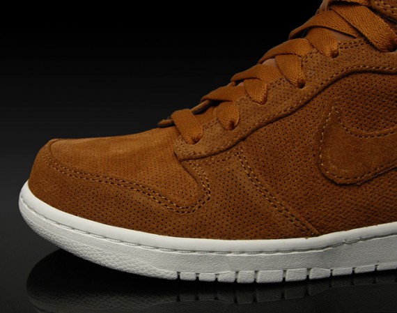 Nike Dunk Hi Premium - Brown Perforated Suede - Un-DQM
