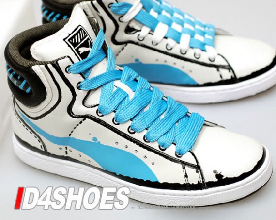Puma First Round Sketch - Vaporous Gray - Maui Blue