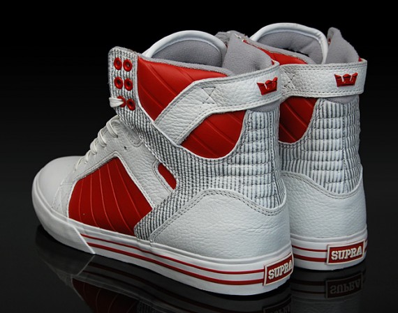 Supra Muska Skytop - White - Red
