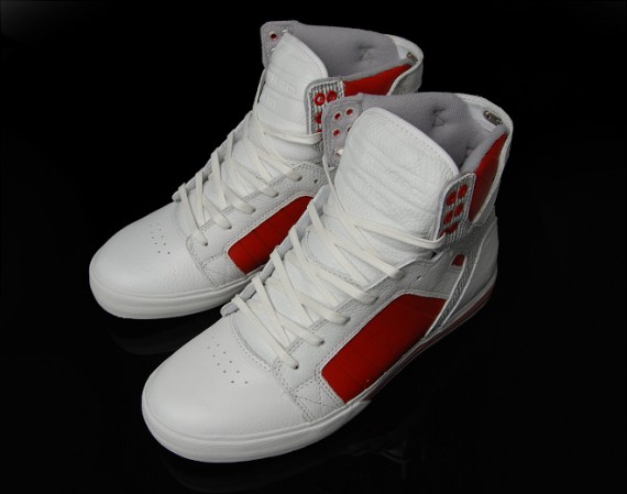 Supra Muska Skytop - White - Red