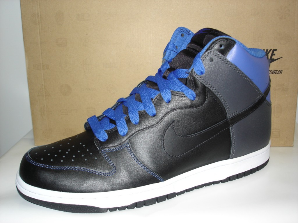 Nike Dunk Hi – Black & Royal Blue