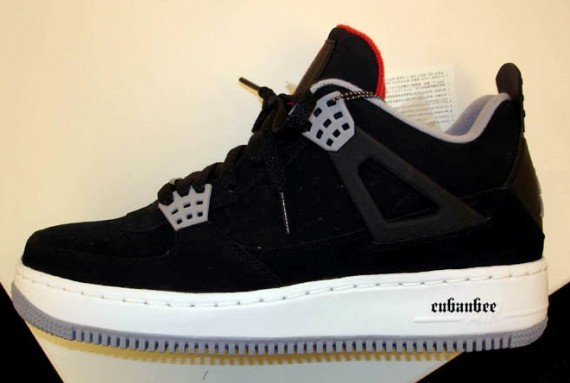 Jordan Brand AJF4 Black/Varsity Red-Cement Sample