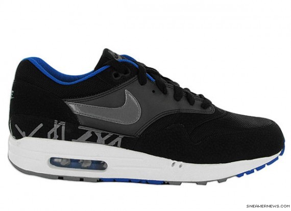 Nike Air Max 1 Black - Grey - Blue - Europe Exclusive