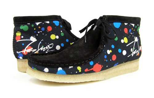 Futura x Clarks Originals - Wallabee - Black & Paint Splatters