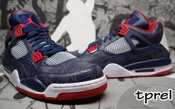 Air Jordan IV Laser Olympic - Carmelo Anthony PE