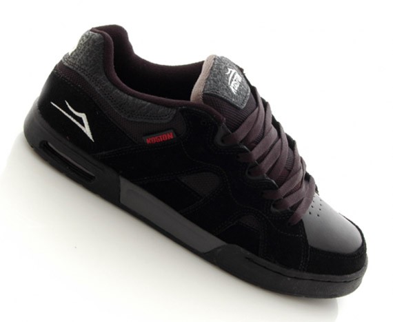 Lakai Koston Shoes Black Grey Suede 