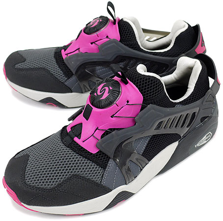 Puma Disc Blaze – White & Blue + Black & Fucshia