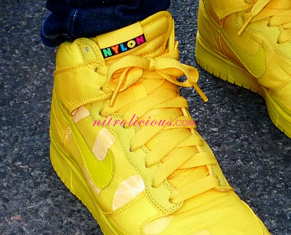 Nylon Magazine x Nike Dunk High - Yellow - Detail Photos
