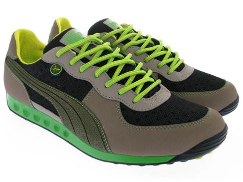 Puma Easy Rider Trek - Black - Dark Olive - Fluorescent Green