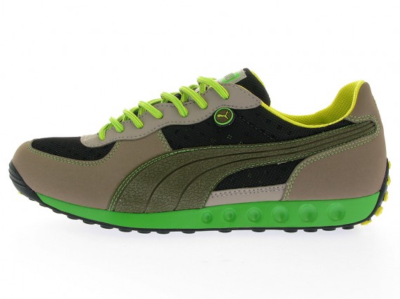 Puma Easy Rider Trek – Black – Dark Olive – Fluorescent Green