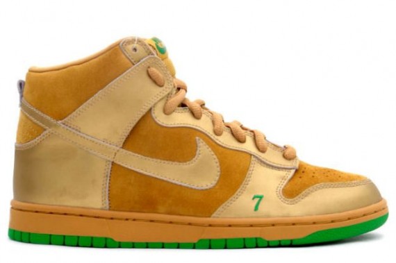ike Dunk High Pro SB - Lucky - Wheat - Metallic Gold