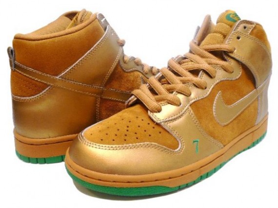 ike Dunk High Pro SB - Lucky - Wheat - Metallic Gold