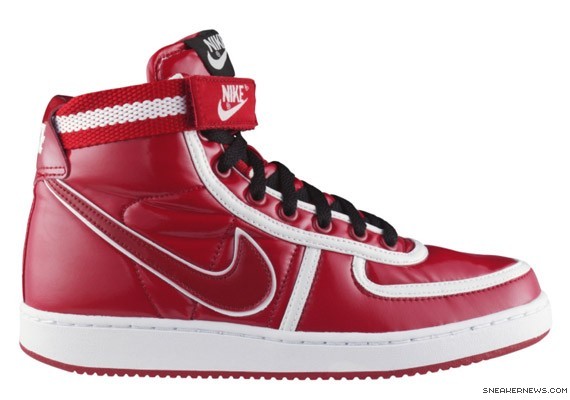 Nike Womens Vandal High - Red + White - High Gloss