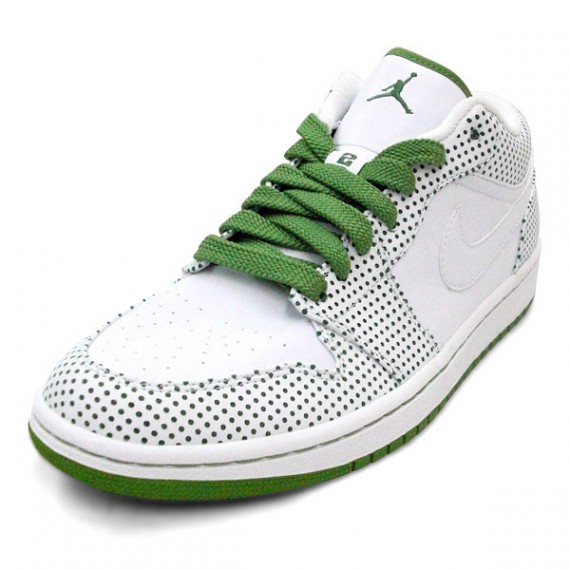 Air Jordan 1 Phat Low – White – Chlorophyll Polka Dots