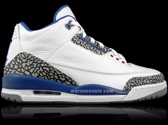 Air Jordan III – True Blue – White – Cement Grey