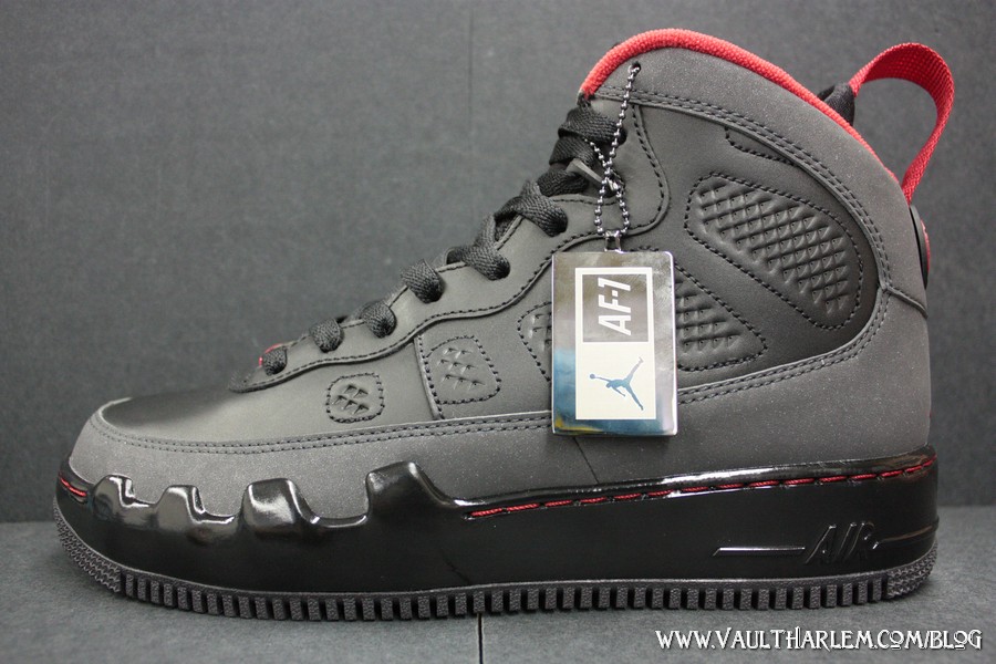 Air Jordan Force IX LS (AJF 9) – Black – Varsity Red – Charcoal