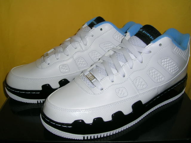 Air Jordan Force IX (AJF 9) Low – White – Black – Carolina Blue