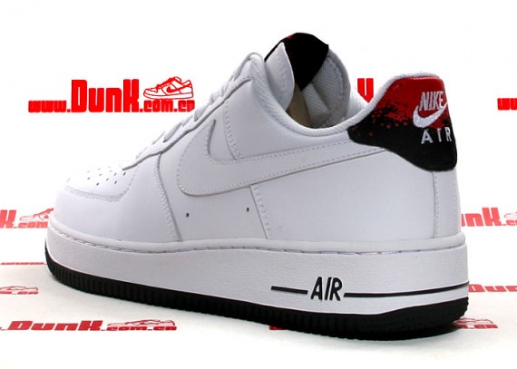 Nike Air Force 1 – White – Hot Red – Black