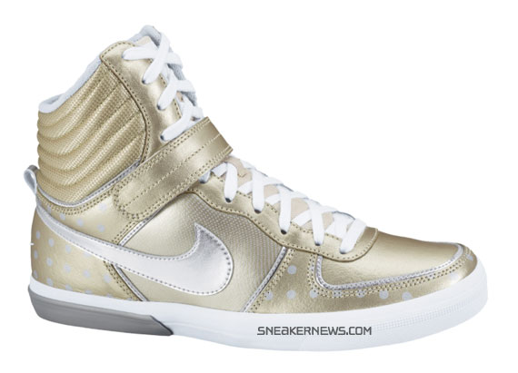 Nike WMNS AeroFlight High – Metallic Gold – Metallic Silver – White