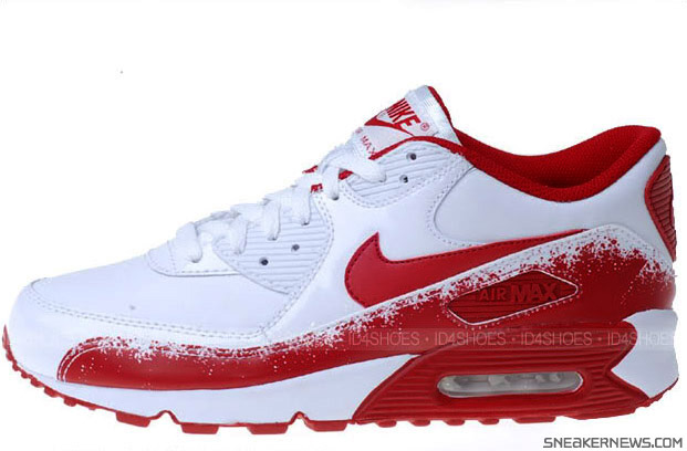 Nike Air Max 90 - White - Varsity Red - Tennis Pack