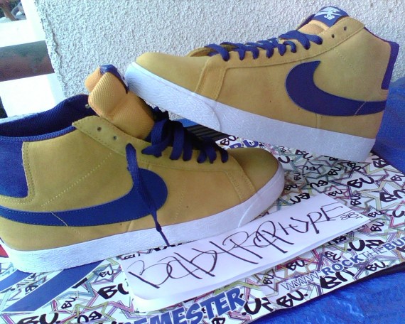 Nike SB Blazer High – Gold Leaf – Blue – Spring ’10
