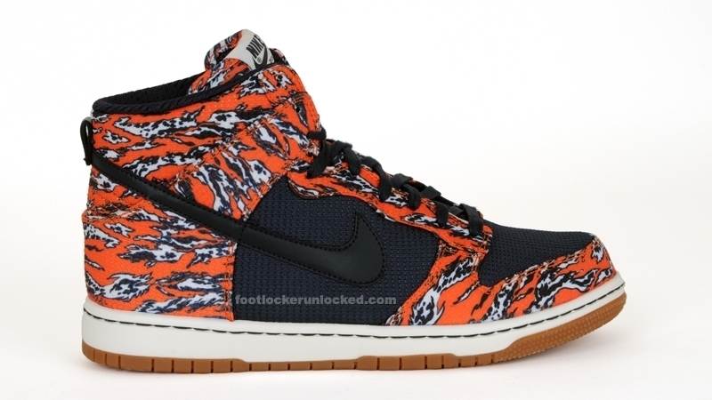 Nike Dunk High - Dark Obsidian - Tiger Stripe - Spring 2010