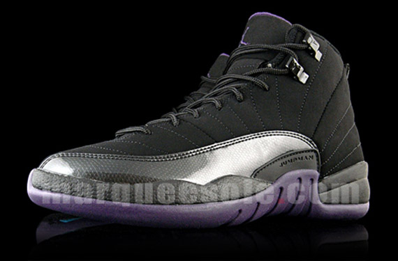 Air Jordan 12 Retro Boys – Black/Grand Purple/Aquamarine – Available