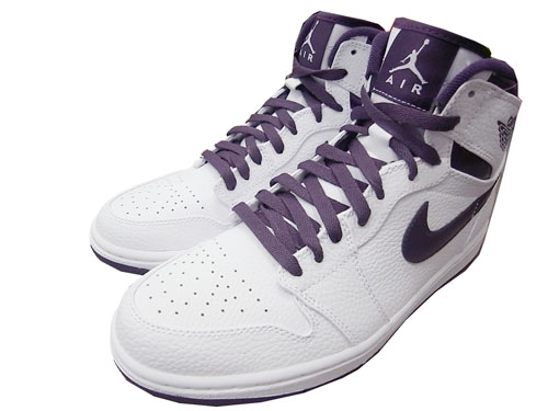 Air Jordan 1 Retro High - Grand Purple - White