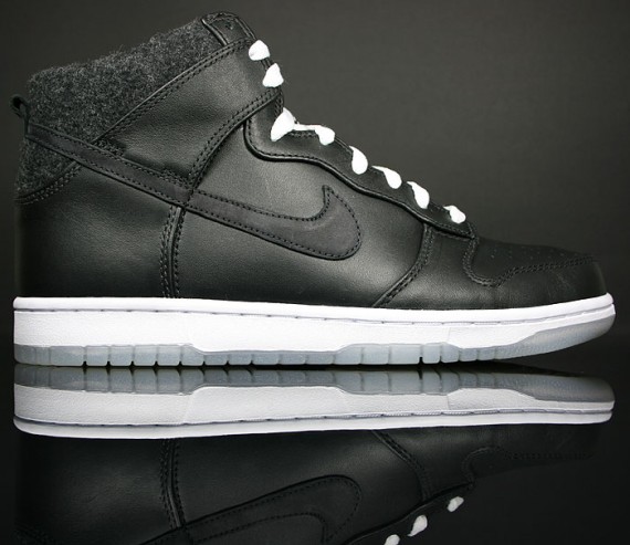 Nike Dunk High Premium - Black - White - Wool