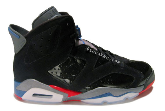 Air Jordan VI (6) – Black – Metallic Silver – Red – Blue – New Images