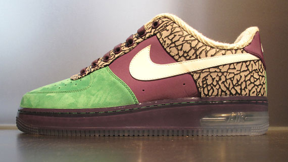 Nike Air Force 1 Bespoke by Tony Baker - Elephant Print