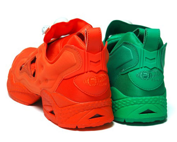 BEAMS x Reebok Pump Fury - Orange + Green