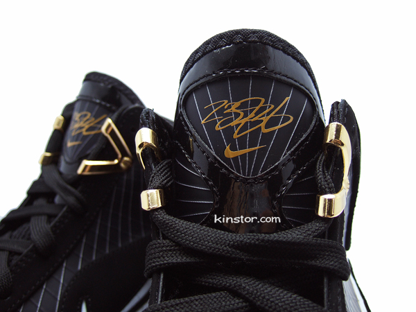 Nike Air Max LeBron VII - Black - White - Gold - Detailed Images