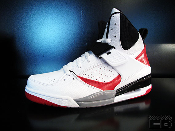 Jordan Flight 45 High - White - Black - Red + Black - Available