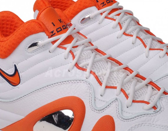 Nike Zoom Uptempo V - White - Orange Blaze - Available on eBay