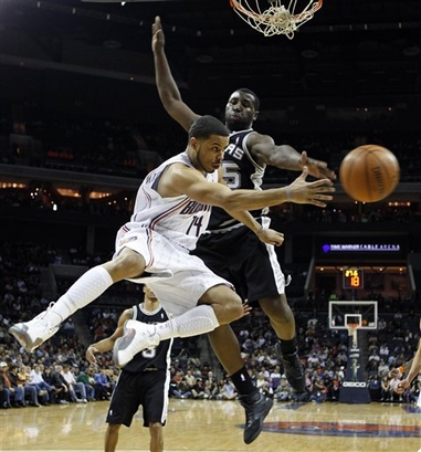 APTOPIX Spurs Bobcats Basketball