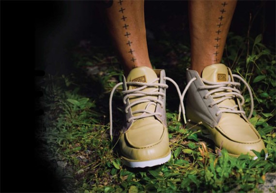 RANSOM by adidas Originals – Creek – Tan + Black