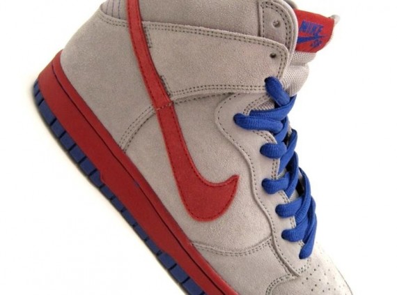 Nike SB Dunk High - Medium Grey - Varsity Red - Old Royal