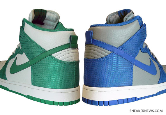 Nike Dunk High - Green - White + Royal - Grey - April 2010