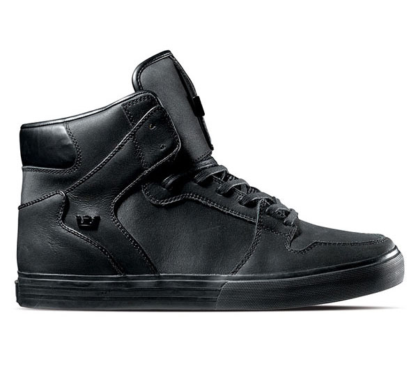 Supra Black Satin Vaider