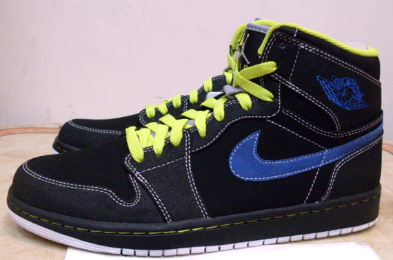 Air Jordan 1 Retro High - Black - Cyber - Blue Sapphire | Summer 2010