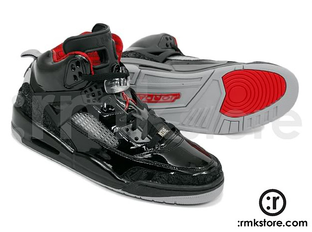 Jordan Spizike Black Patent Stealth Red Ebay 06