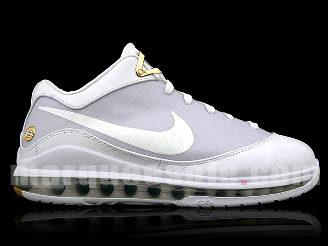 Nike Air Max Lebron Vii Low White Gold 02
